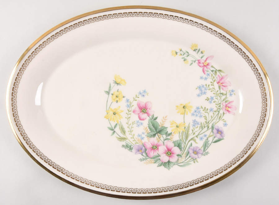 Flower Song 16" Oval Serving Platter by Lenox-1