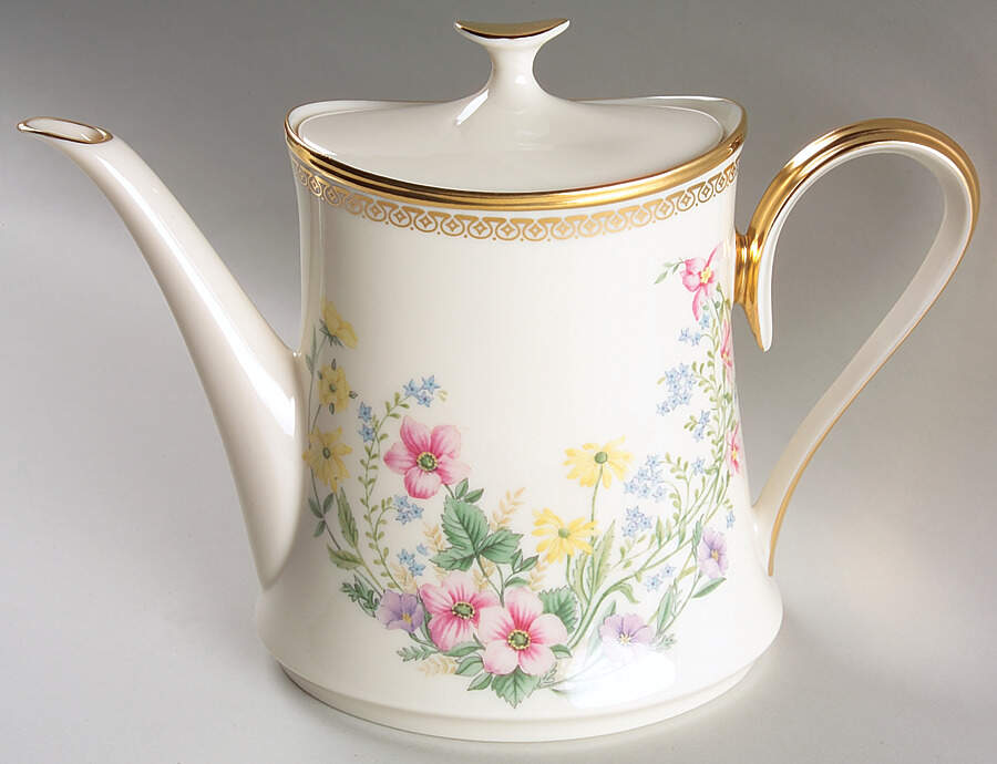 Flower Song Tea/Coffee Pot & Lid by Lenox-1