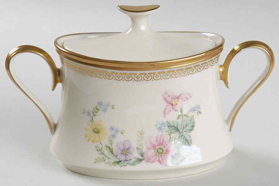 Flower Song Sugar Bowl & Lid by Lenox-1