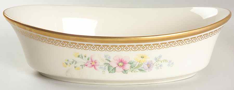 Flower Song 10" Oval Vegetable Bowl by Lenox-1