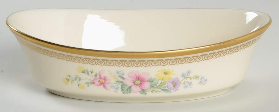 Flower Song 8" Oval Vegetable Bowl by Lenox-1