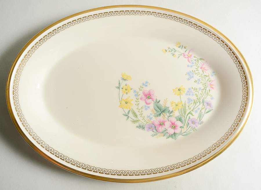 Flower Song 13" Oval Serving Platter by Lenox-1