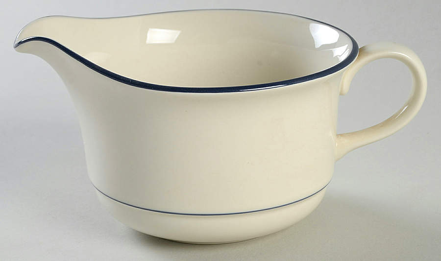 Blue Pinstripes (For the Blue) Open Sauce Boat by Lenox-1