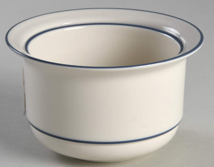 Blue Pinstripes (For the Blue) Sugar Bowl No Lid by Lenox-1