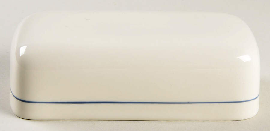 Blue Pinstripes (For the Blue) Lid for 1/4 Lb Butter by Lenox-1