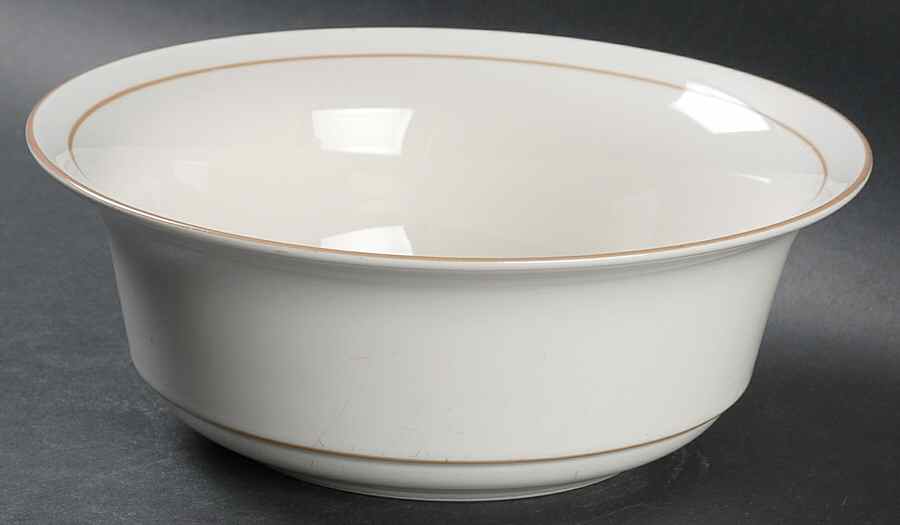 Beige Pinstripes (For the Beige) 8" Round Vegetable Bowl by Lenox-1