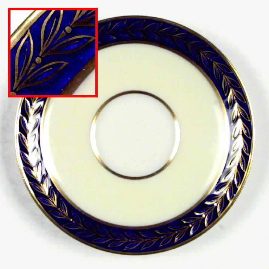 Fontaine Cobalt Ivory Saucer by Lenox-1