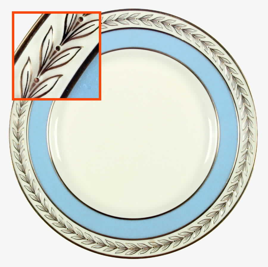 Fontaine Light Blue (Gold Trim, #J417X17-6) Dinner Plate by Lenox-1