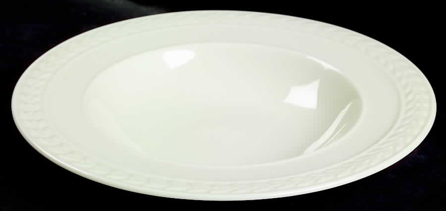 Fontaine White Rim Soup Bowl by Lenox-1