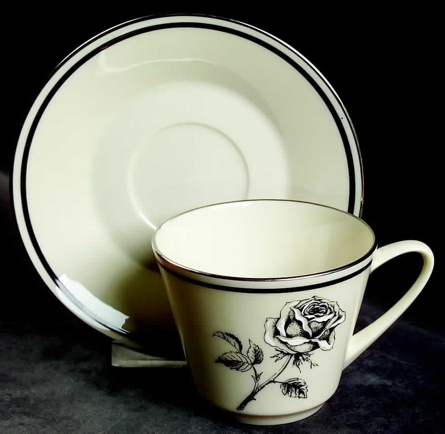 Forever Flat Cup & Saucer Set by Lenox-1