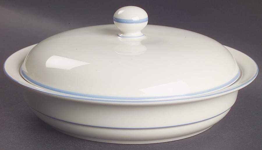 Sky Blue Pinstripes (For the Sky Blue) Round Covered Vegetable-Uses RV9 as Base + C2CVL by Lenox-1