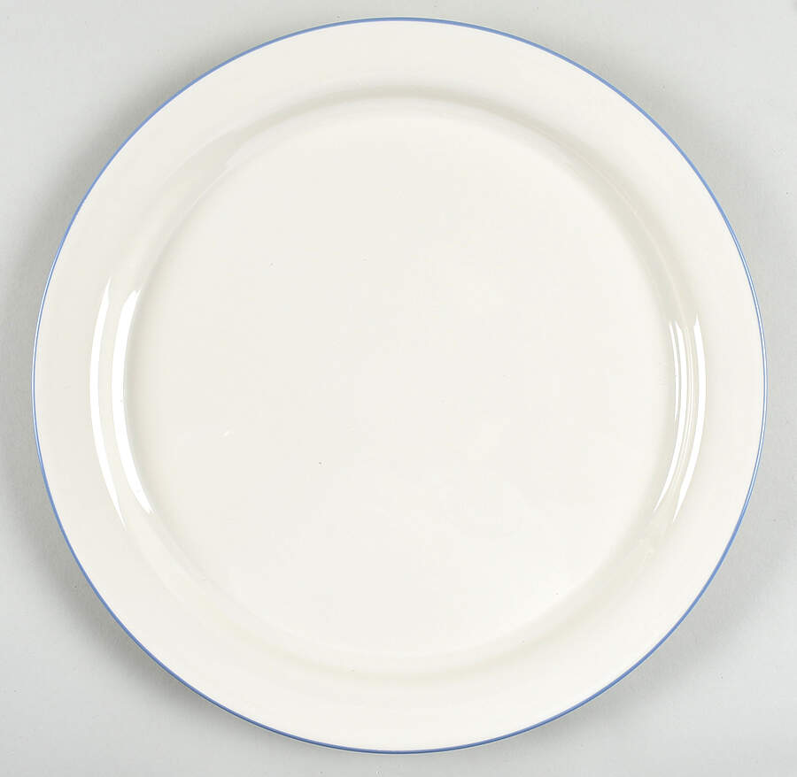 Sky Blue Pinstripes (For the Sky Blue) 12" Chop Plate (Round Platter) by Lenox-1
