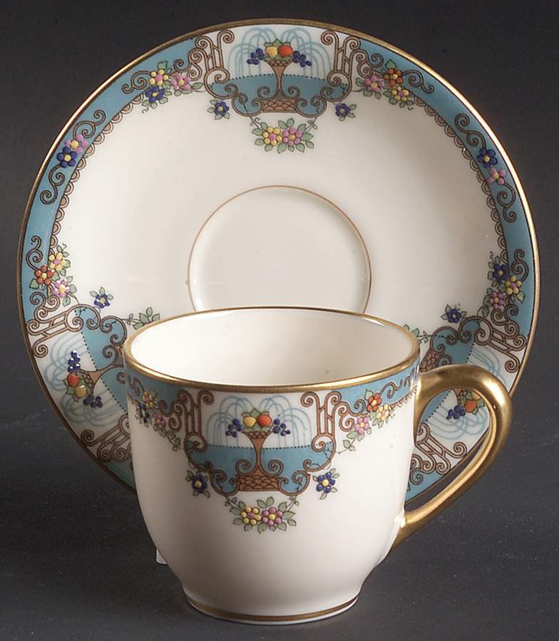 Fountain Flat Demitasse Cup & Saucer Set by Lenox-1