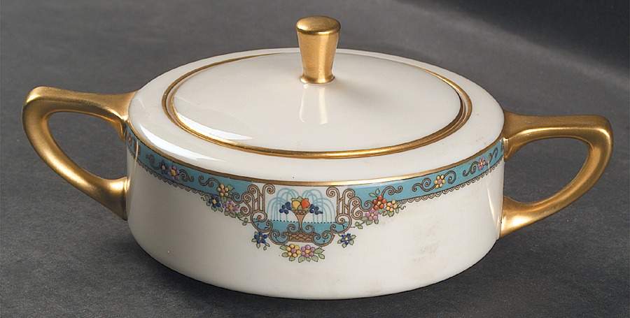 Fountain Shape 1691 Sugar Bowl & Lid by Lenox-1