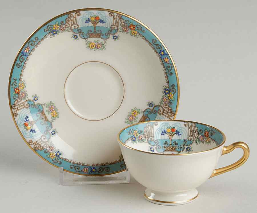 Fountain Footed Demitasse Cup & Saucer Set by Lenox-1