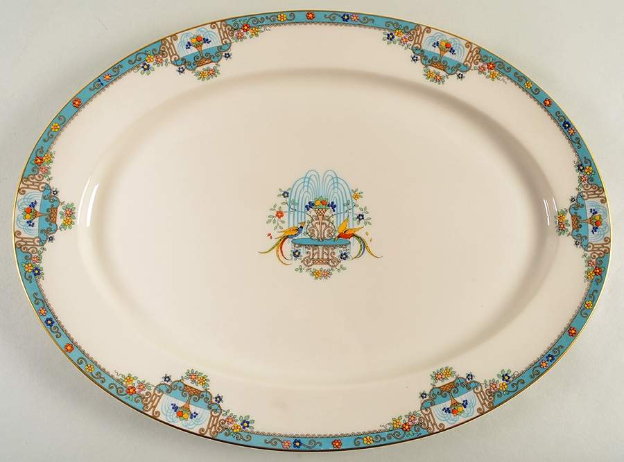 Fountain 16" Oval Serving Platter by Lenox-1