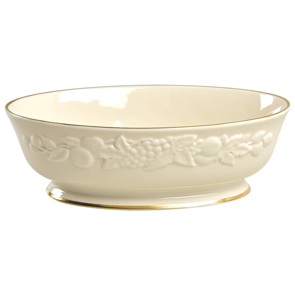 Fruits of Life 9" Oval Vegetable Bowl by Lenox-1