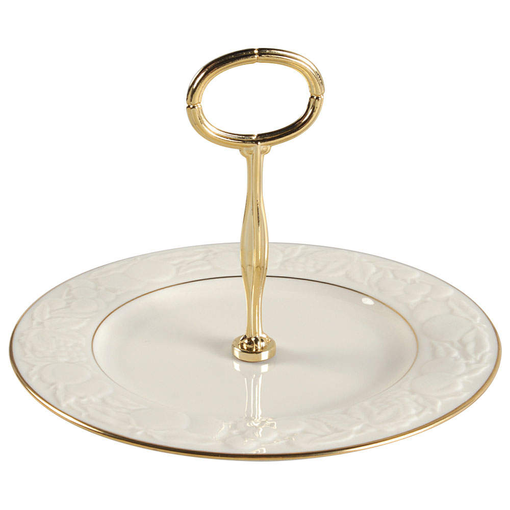 Fruits of Life Round Serving Plate with Handle (SP) by Lenox-1