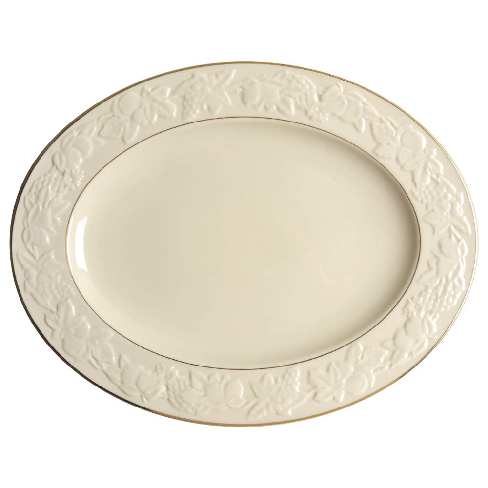 Fruits of Life 15" Oval Serving Platter by Lenox-1