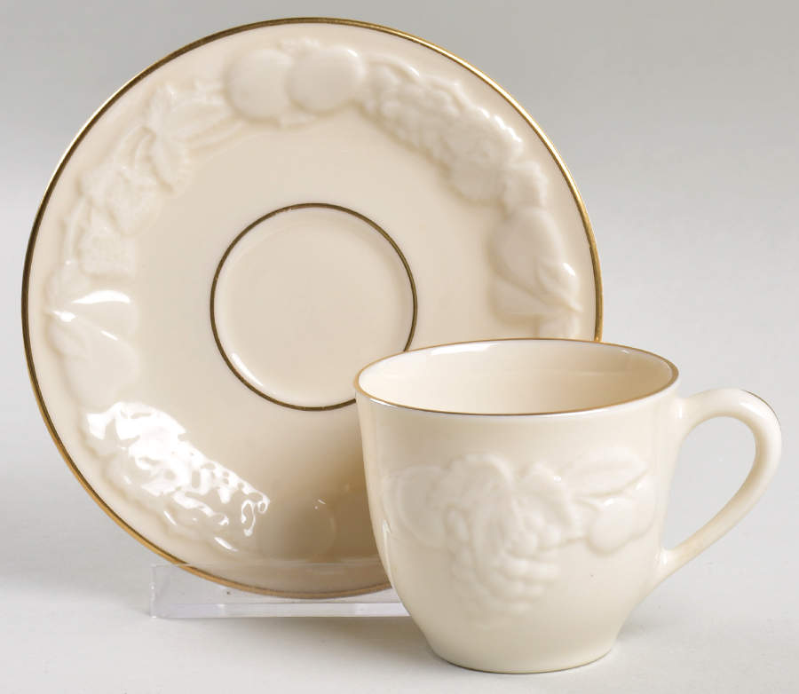 Fruits of Life Flat Demitasse Cup & Saucer Set by Lenox-1