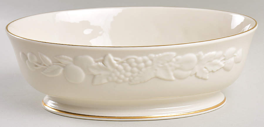 Fruits of Life 9" Oval Vegetable Bowl by Lenox-1