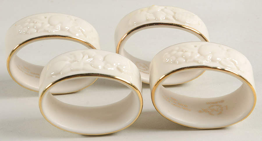 Fruits of Life Napkin Ring - Set of 4 by Lenox-1