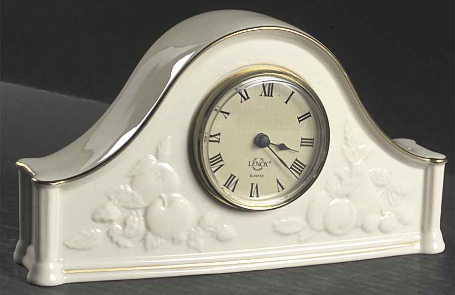 Fruits of Life Mantel Clock by Lenox-1