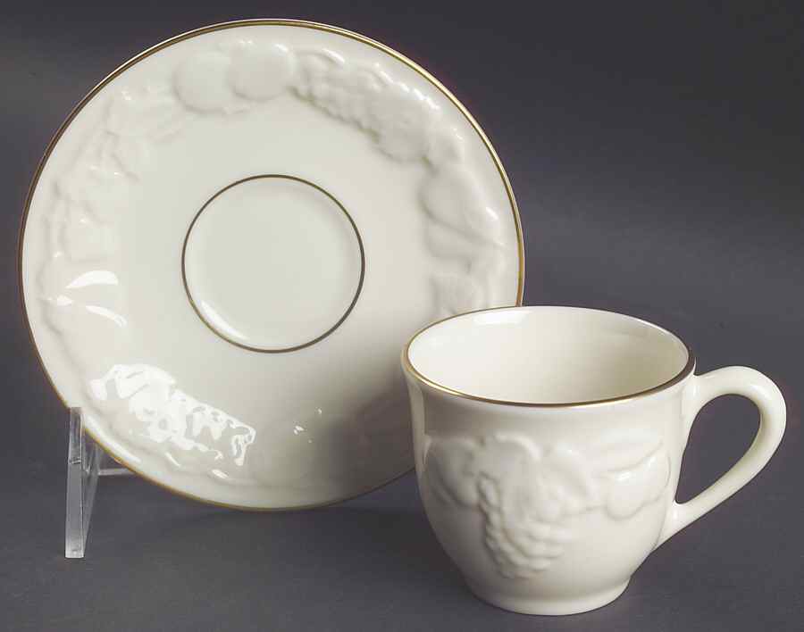 Fruits of Life Flat Demitasse Cup & Saucer Set by Lenox-1