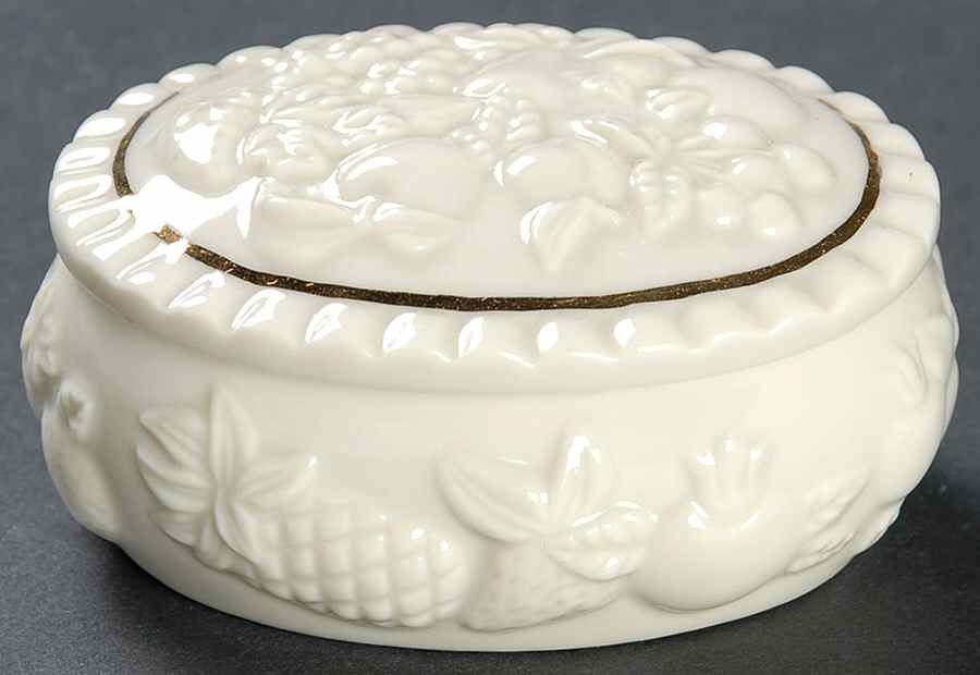 Fruits of Life Small Oval Box & Lid by Lenox-1