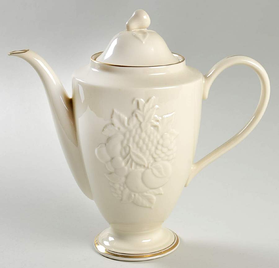 Fruits of Life Coffee Pot & Lid by Lenox-1