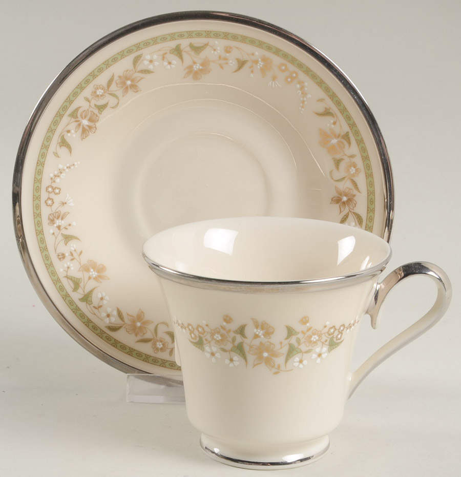 Fresh Meadow Footed Cup & Saucer Set by Lenox-1