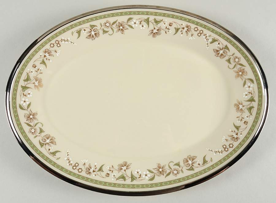 Fresh Meadow 14" Oval Serving Platter by Lenox-1