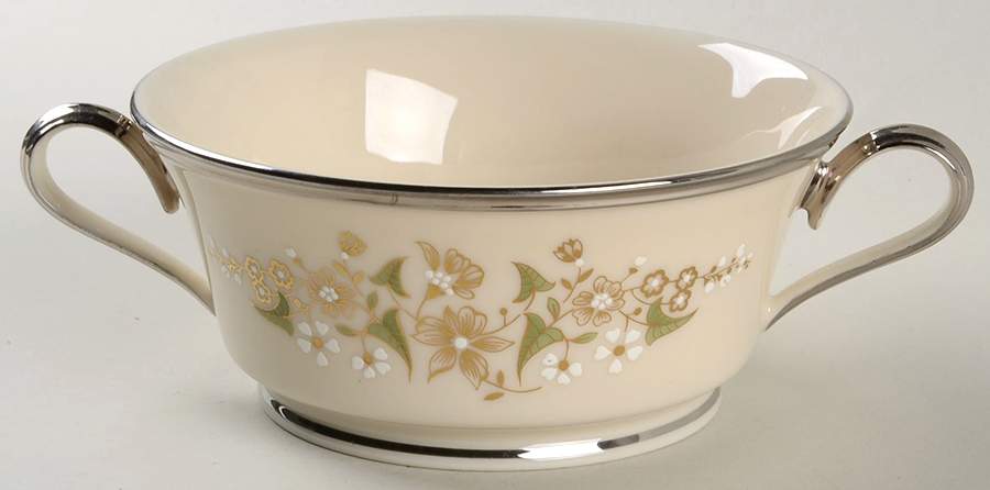 Fresh Meadow Footed Cream Soup Bowl by Lenox-1