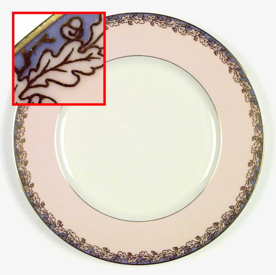Oakleaf Blue Pink Dinner Plate by Lenox-1