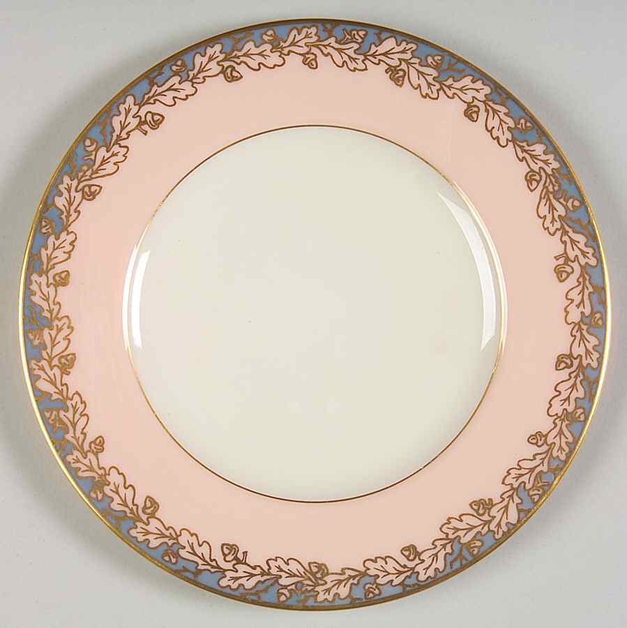 Oakleaf Blue Pink Bread & Butter Plate by Lenox-1