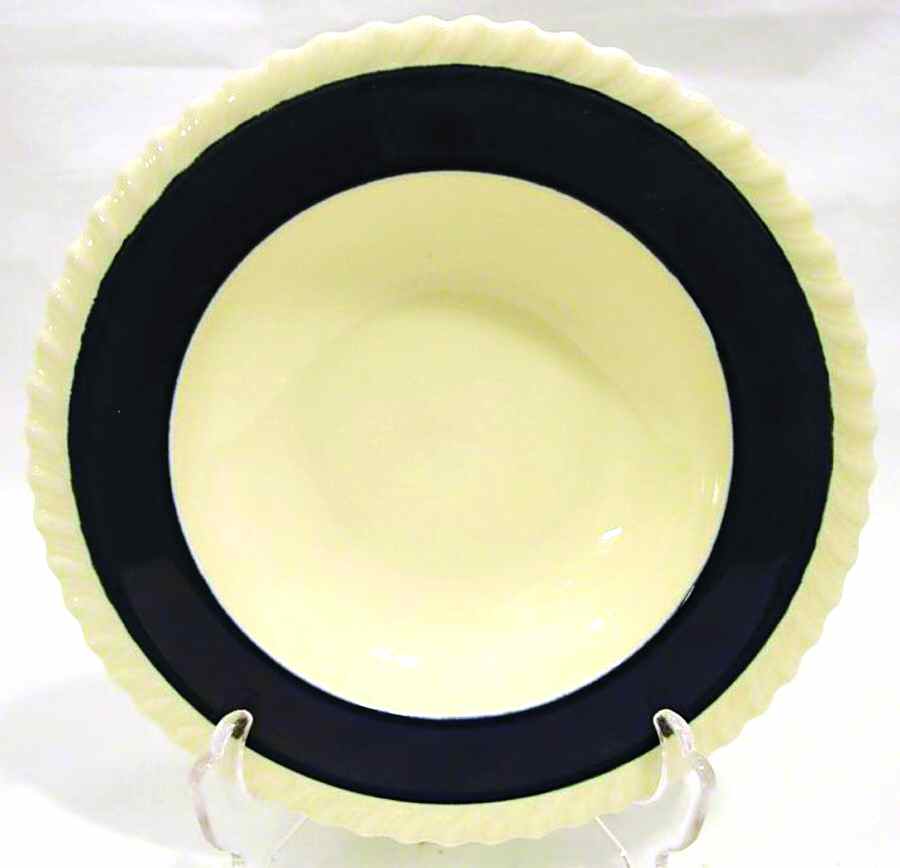 Gadroon Cobalt Blue Rim Cereal Bowl by Lenox-1