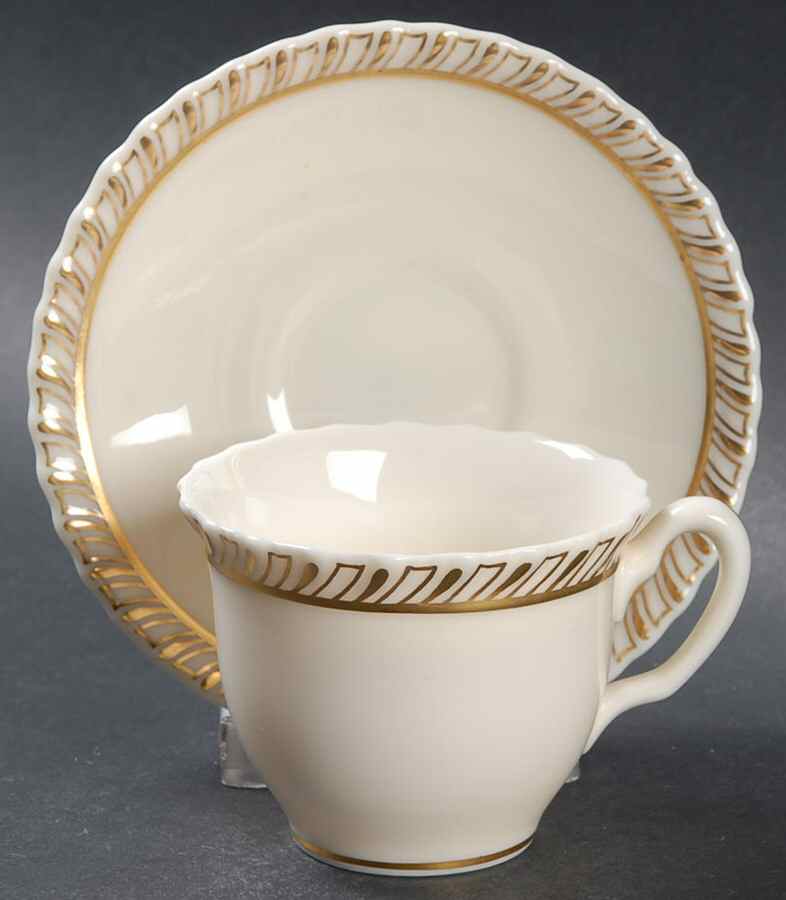Chelsea Flat Demitasse Cup & Saucer Set by Lenox-1