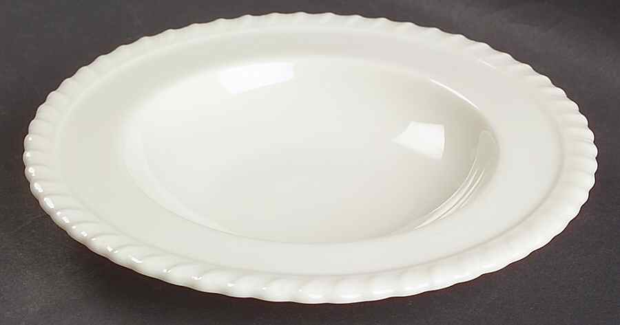 Gadroon Off White Rim Fruit/Dessert (Sauce) Bowl by Lenox-1