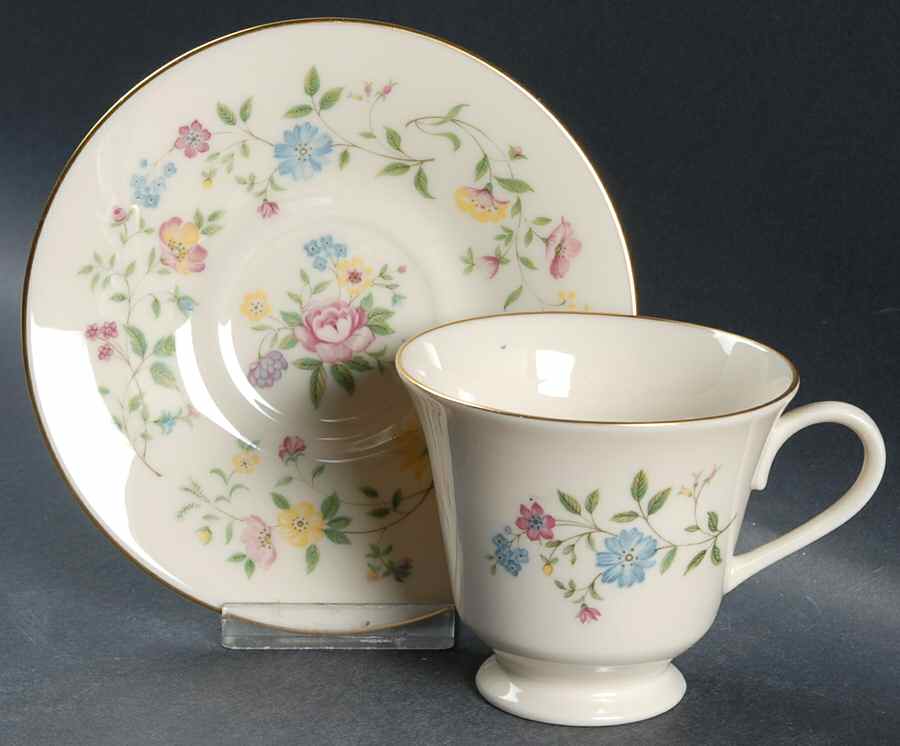 Garden Party Footed Cup & Saucer Set by Lenox-1