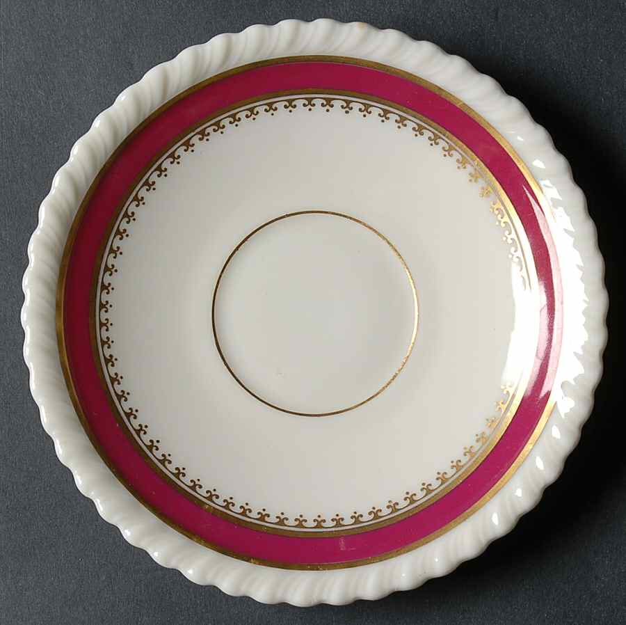 Georgian Maroon Saucer by Lenox-1