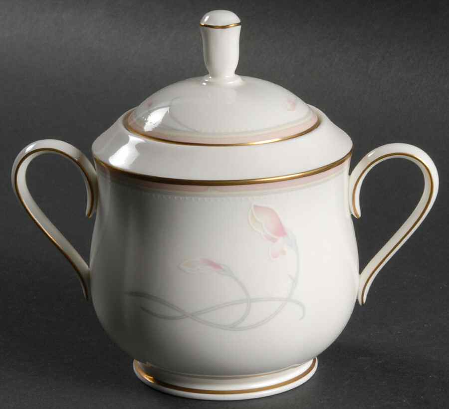 Georgiana Sugar Bowl & Lid by Lenox-1