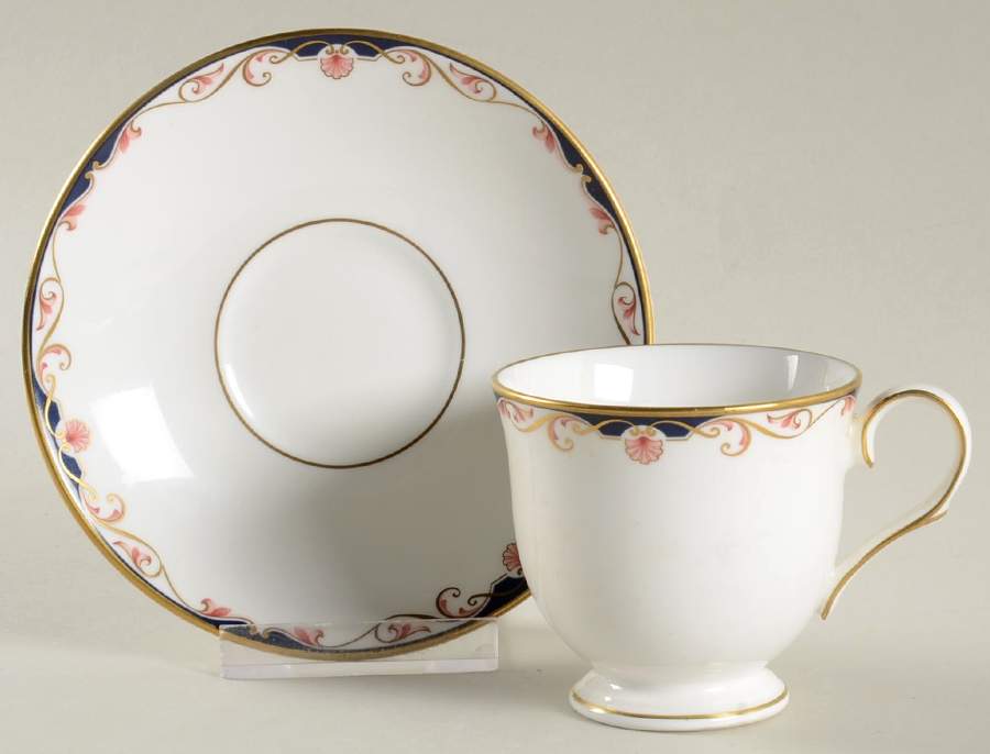 Georgian Shell Footed Demitasse Cup & Saucer Set by Lenox-1