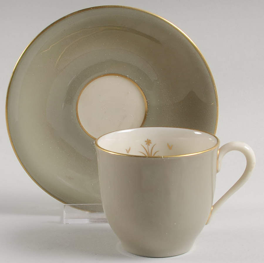 Glendale Flat Demitasse Cup & Saucer Set by Lenox-1