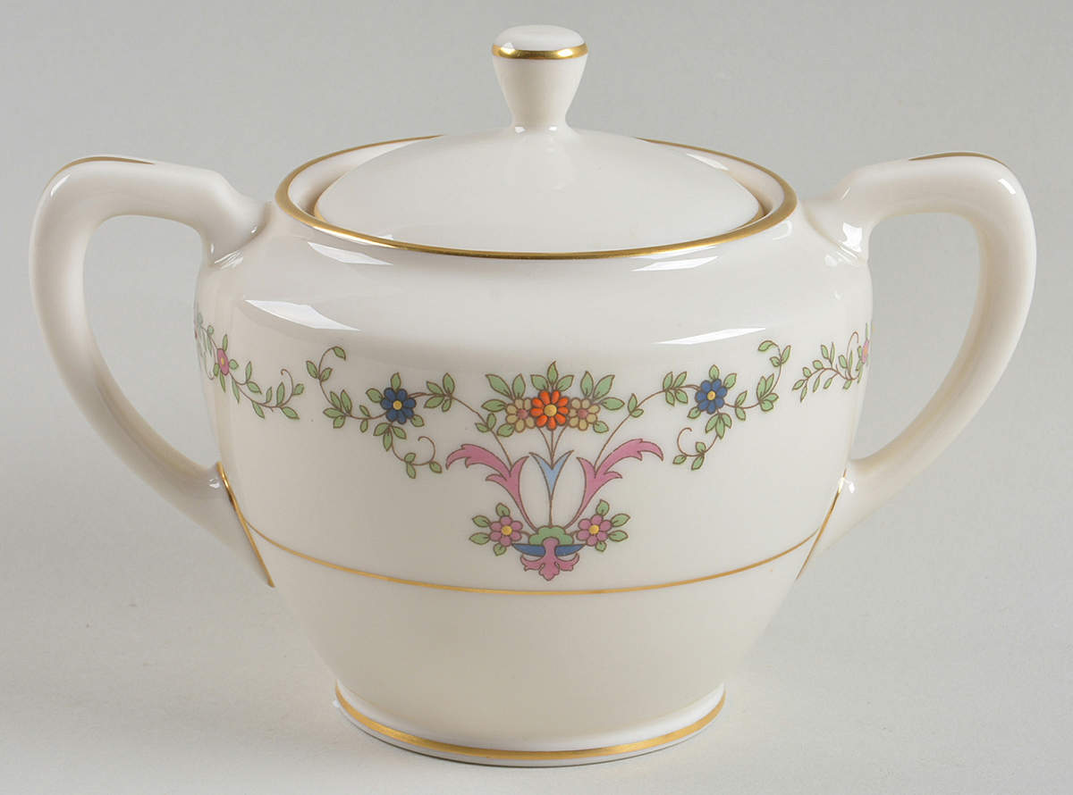 Glenthorne Sugar Bowl & Lid by Lenox-1