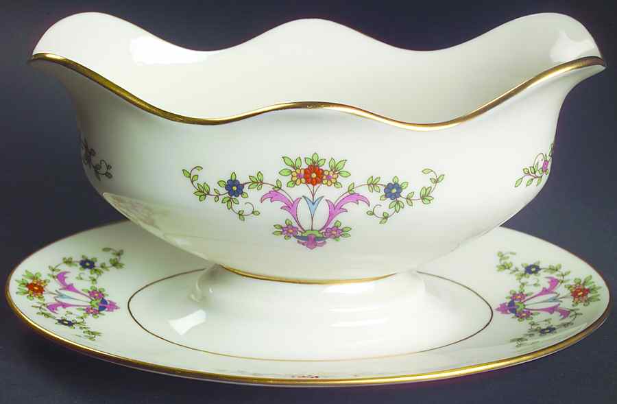 Glenthorne Gravy Boat with Attached Underplate by Lenox-1