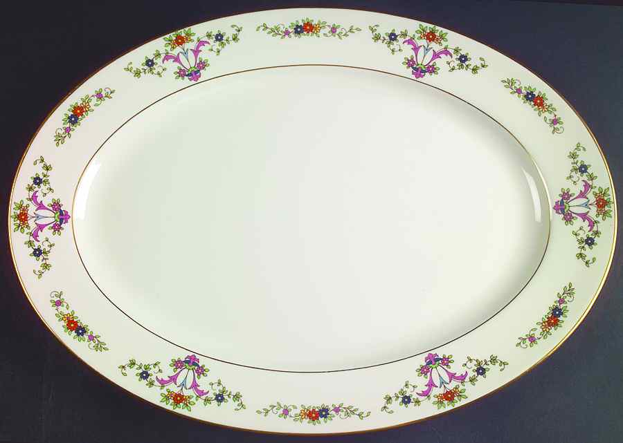 Glenthorne 15" Oval Serving Platter by Lenox-1