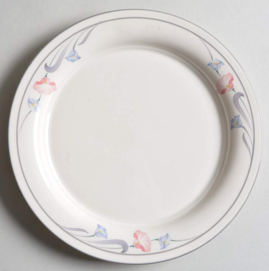 Glories on Grey Salad Plate by Lenox-1