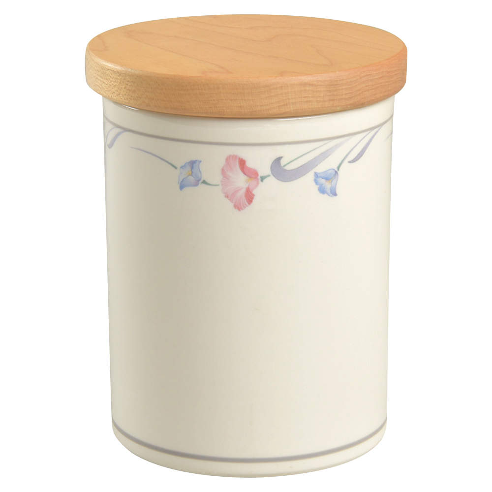 Glories on Grey Small Canister & Lid by Lenox-1