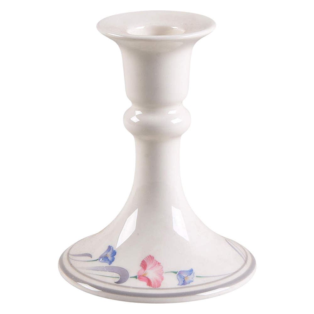 Glories on Grey Small Candlestick by Lenox-1