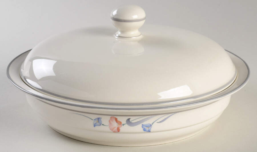 Glories on Grey Round Covered Vegetable-Uses RV9 as Base + C2CVL by Lenox-1